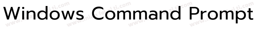 Windows Command Prompt Regular字体转换